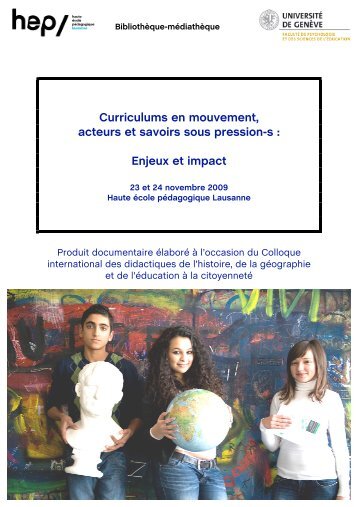 Curriculums en mouvement, acteurs et savoirs sous ... - HEP Vaud