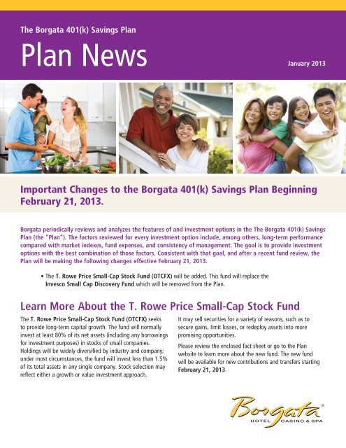 Plan News Borgata 401 K Savings Plan