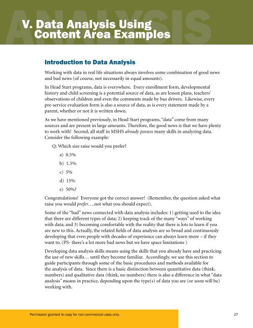 Introduction to Data Analysis Handbook - AED Center for Early Care ...