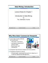 Data Mining: Introduction Lecture Notes for Chapter 1 Introduction to ...