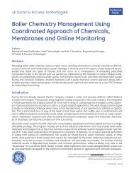 Boiler Chemistry Management Using Coordinated Approach of ...