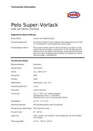Pelo Super-Vorlack - Farben LOBER GmbH