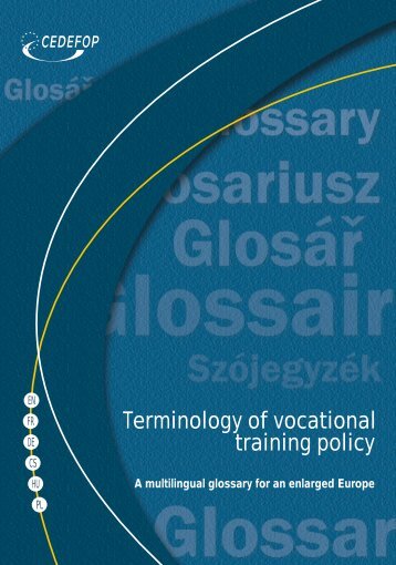 Terminology of vocational training policy - IEFP