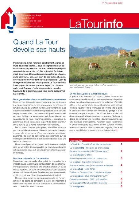 bulletin d'infos - La Tour-de-Peilz