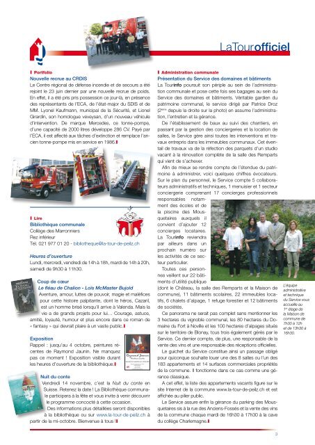 bulletin d'infos - La Tour-de-Peilz