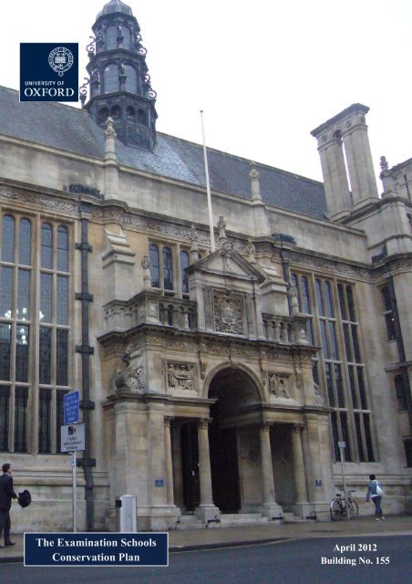 Examination Schools - Central Administration - University of Oxford