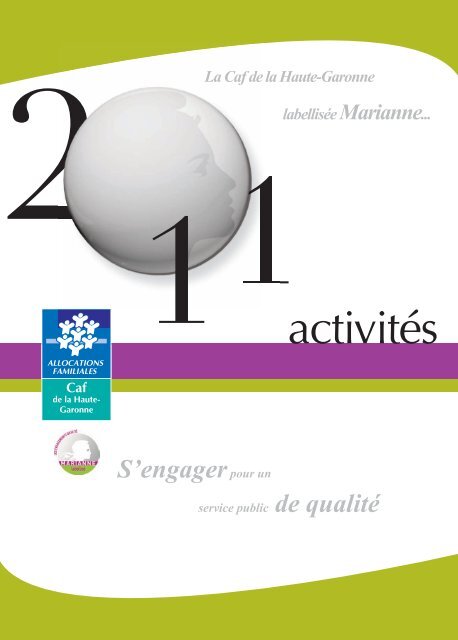 le rapport d'activité 2011 - Caf.fr
