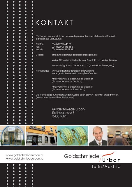 Download Pressemappe "Goldschmiede Urban"