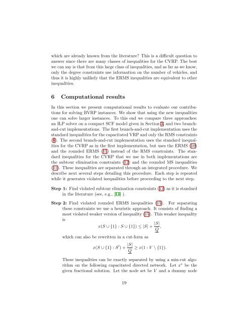 Reverse Multistar Inequalities and Vehicle Routing ... - IASI-CNR