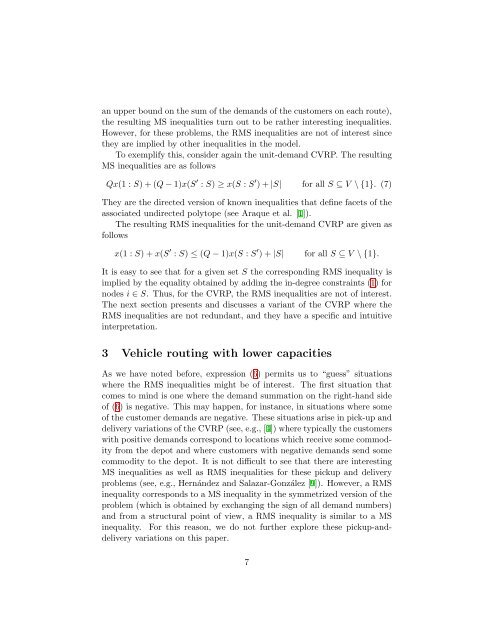 Reverse Multistar Inequalities and Vehicle Routing ... - IASI-CNR