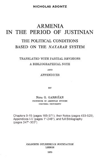 The Origin of the Naxarar System