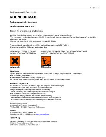 Roundup Max (pdf) - Monsanto