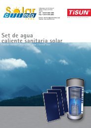 Set de agua caliente sanitaria solar - Solar Clima 1982