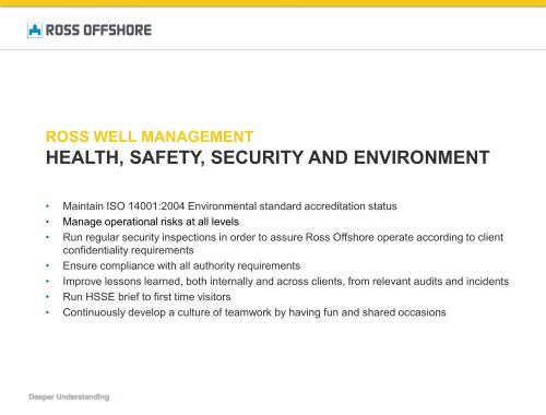 Download HSSE&Q Program 2013-14 (PDF) - Ross Offshore