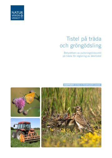 Tistel på träda och gröngödsling Betydelsen av ... - Naturvårdsverket