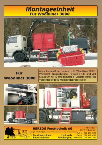 Montageeinheit Woodliner - Herzog Forsttechnik