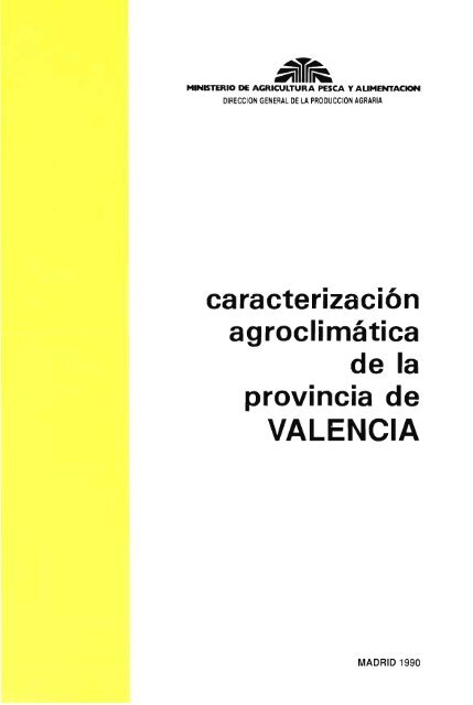 Libros Caracterización Agroclimática de las Provincias Españolas