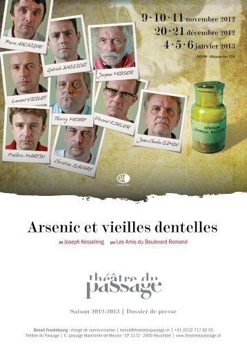 Arsenic et vieilles dentelles - Théâtre du Passage