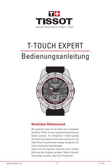 T-TOUCH EXPERT Bedienungsanleitung - Tissot