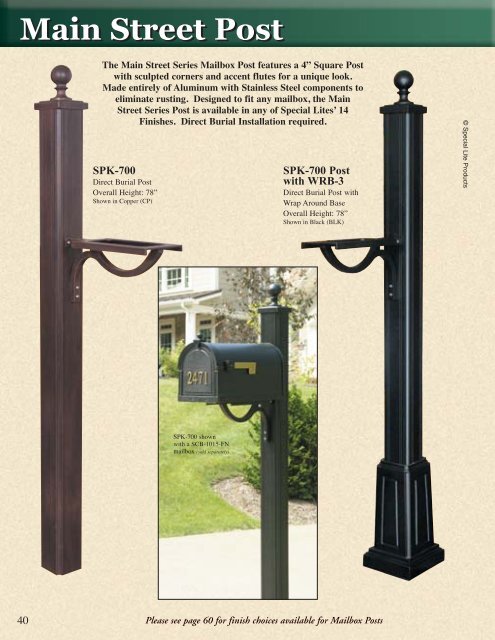 Mailbox Catalog - Special Lite Products