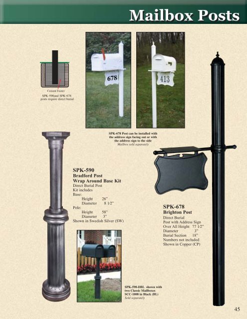 Mailbox Catalog - Special Lite Products