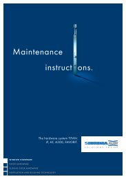 Maintenance instruct ons. - SIEGENIA-AUBI Dokumentationsportal