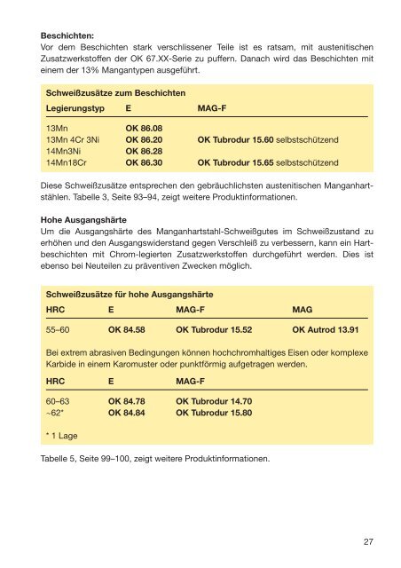 Handbuch für das Reparatur- und Instand- haltungsschweißen - Esab