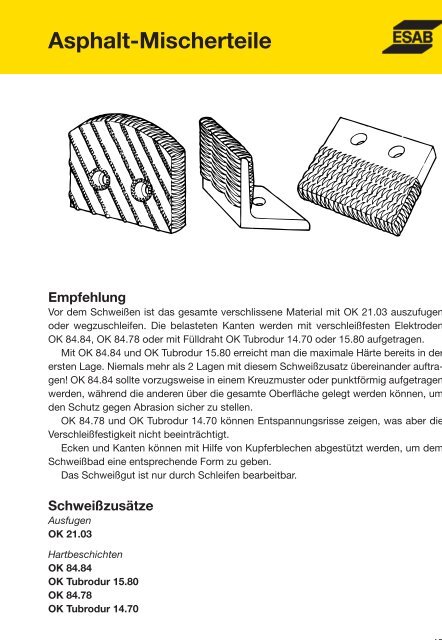 Handbuch für das Reparatur- und Instand- haltungsschweißen - Esab