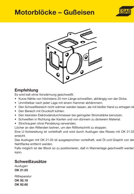 Handbuch für das Reparatur- und Instand- haltungsschweißen - Esab