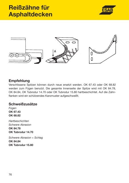 Handbuch für das Reparatur- und Instand- haltungsschweißen - Esab