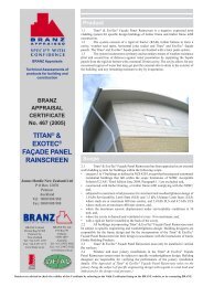 TITAN® & EXOTEC® FAÇADE PANEL RAINSCREEN - James Hardie