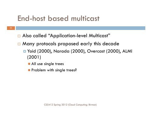 CS5412: TORRENTS AND TIT-FOR-TAT