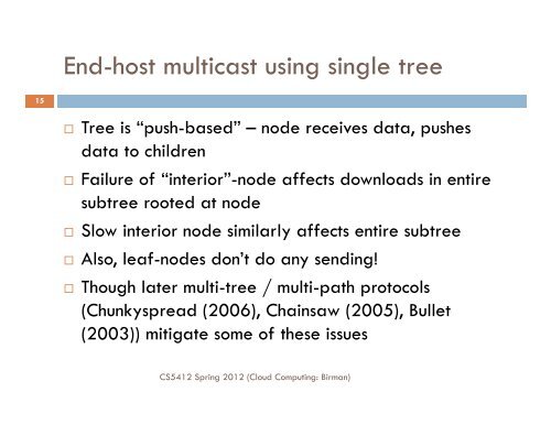 CS5412: TORRENTS AND TIT-FOR-TAT