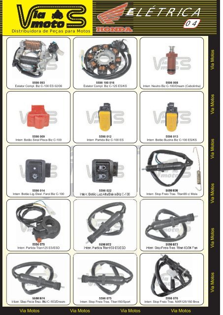 Eletr - via motos distribuidora de peças para motos