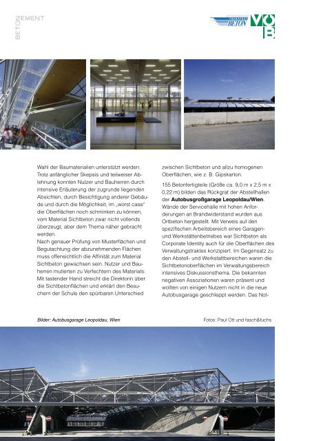 Sichtbeton – Architektur pur - VÖB Verband Österreichischer Beton