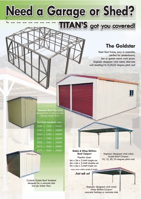 Download PDF Brochure - Titan Garages and Sheds