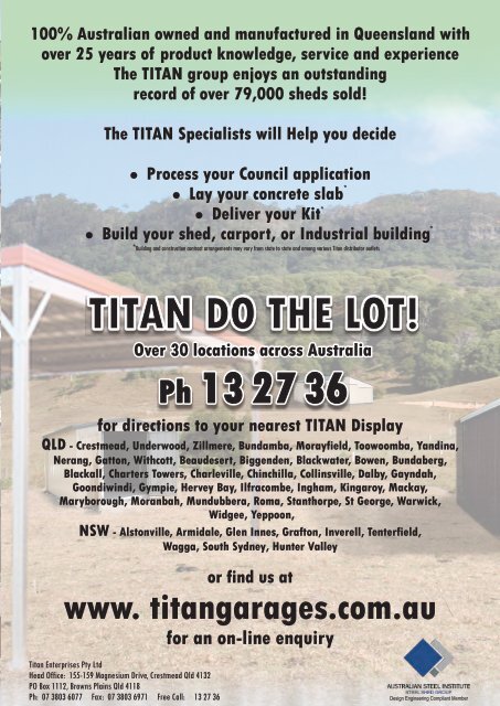 Download PDF Brochure - Titan Garages and Sheds