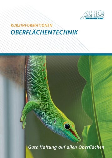 AHC Kurzinformationen Oberflächentechnik (PDF 5866 KB)