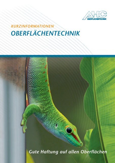 AHC Kurzinformationen Oberflächentechnik (PDF 5866 KB)