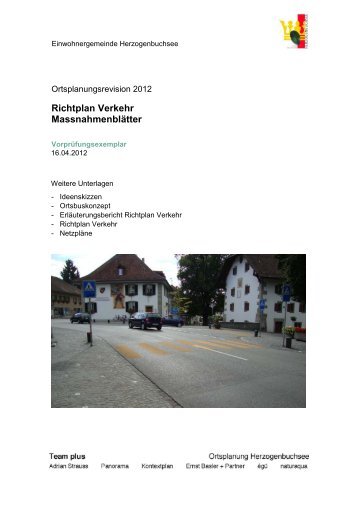 500 Ortsplanungsrevision Herzogenbuchsee - Massnahmen Verkehr