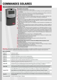 Commandes solaires - TiSUN