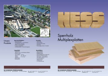 Sperrholz Multiplexplatten - Hess & Co. AG