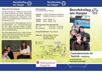 Download des Flyers - Berufskolleg am Haspel