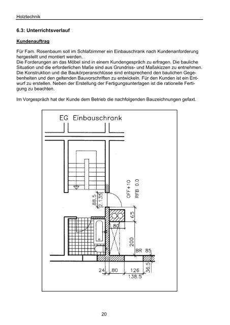 Tischler/Tischlerin Fachstufe 1 Ein Beispiel aus Lernfeld 7 ...