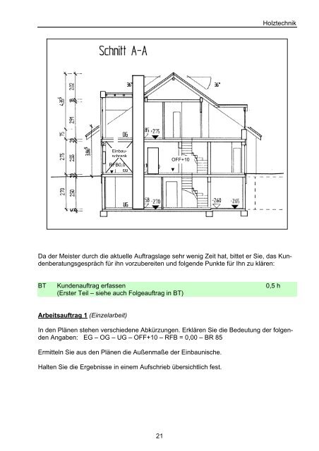 Tischler/Tischlerin Fachstufe 1 Ein Beispiel aus Lernfeld 7 ...