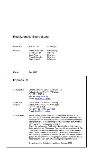 Tischler/Tischlerin Fachstufe 1 Ein Beispiel aus Lernfeld 7 ...