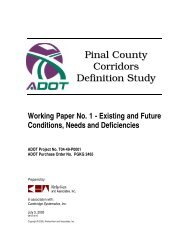 Pinal County Corridors Definition Study - Arizona Department of ...