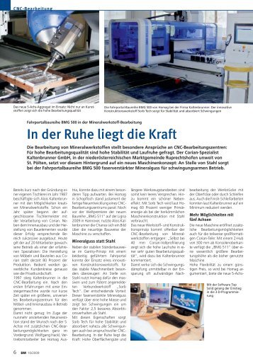 In der Ruhe liegt die Kraft - HOMAG Group