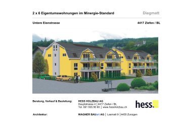 Baubeschrieb Diegmatt Ziefen - Hess Holzbau AG Ziefen