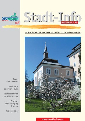 Stadt-Info 4/2005 - Seekirchen am Wallersee